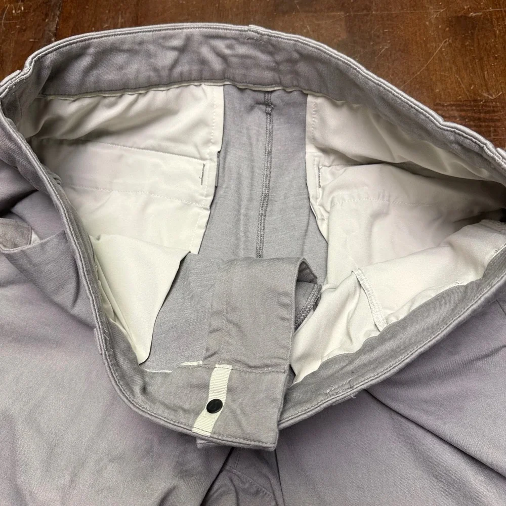Lululemon Commission Pant 32x30 Slim Oxford Gull Oxford Grey Mens Office Travel